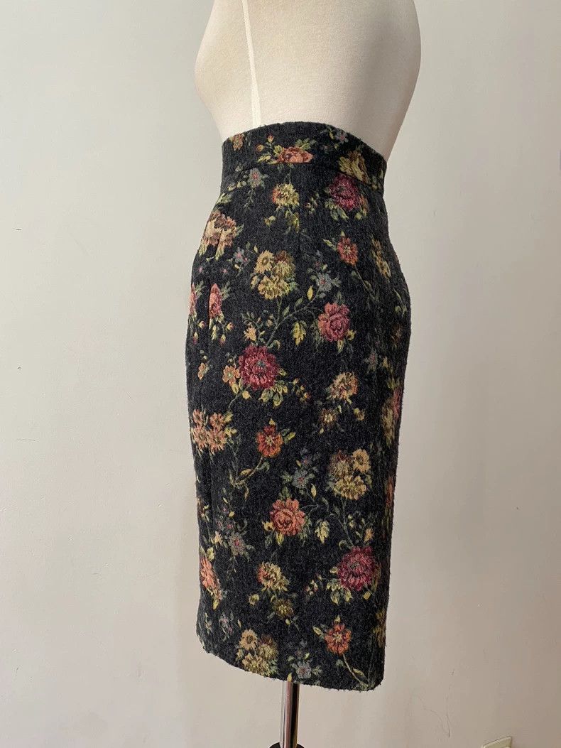 Vivienne Westwood Vivienne Westwood 1998 Floral Wool Skirt - dmc Size 24" / US 00 / IT 34 - 3 Thumbnail