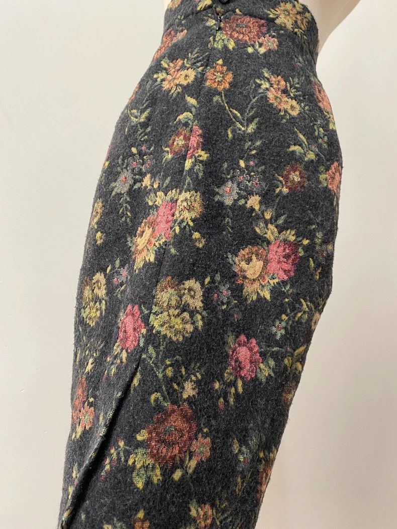Vivienne Westwood Vivienne Westwood 1998 Floral Wool Skirt - dmc Size 24" / US 00 / IT 34 - 2 Thumbnail