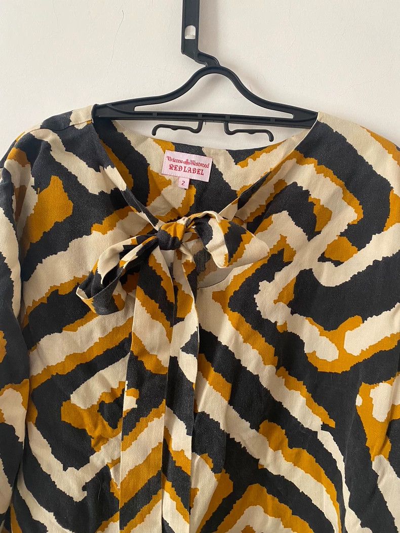 Vivienne Westwood Vivienne Westwood Zebra Print Bow Blouse - dmc Size M / US 6-8 / IT 42-44 - 4 Thumbnail