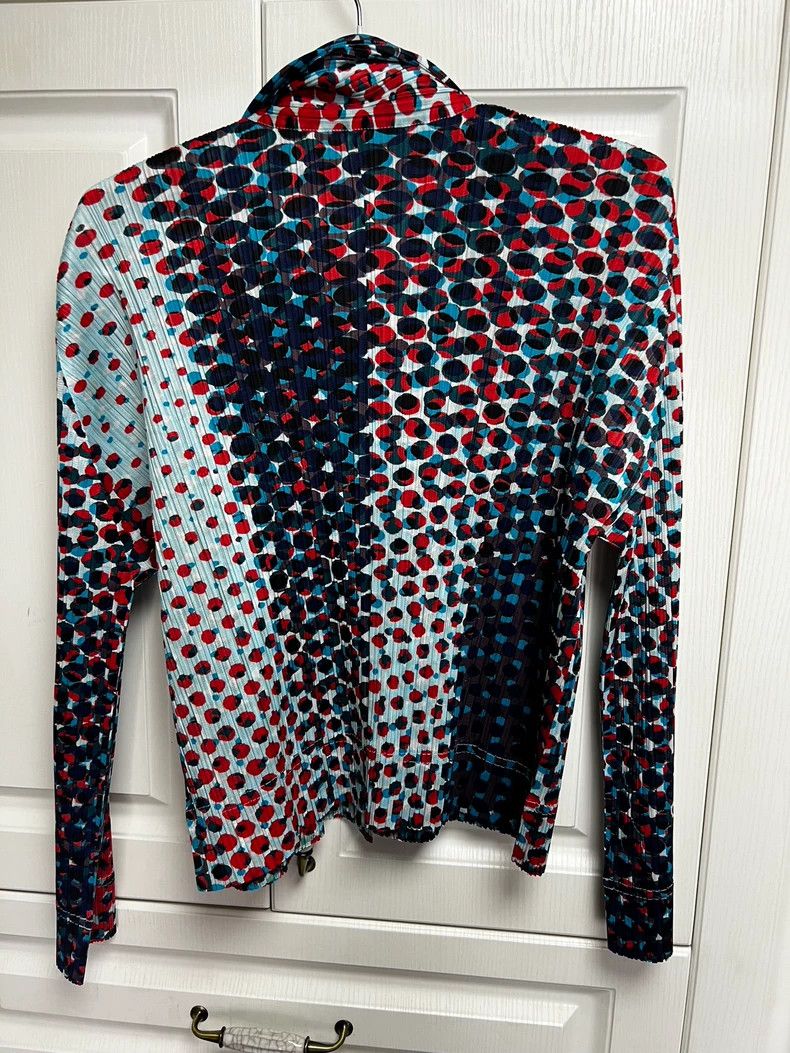 Issey Miyake Issey Miyake PP Polka Dot Shirt Top - dmc Size M / US 6-8 / IT 42-44 - 2 Thumbnail