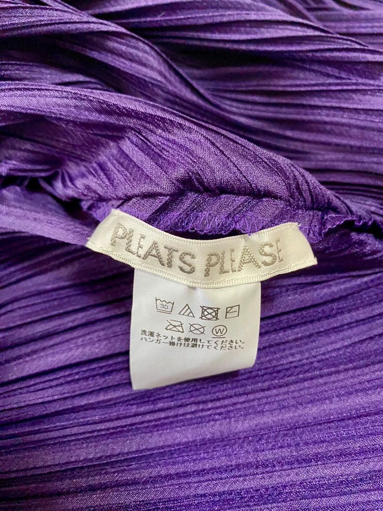 Issey Miyake Issey Miyake Purple Pleated Long Sleeve Top - dmc Size M / US 6-8 / IT 42-44 - 4 Thumbnail