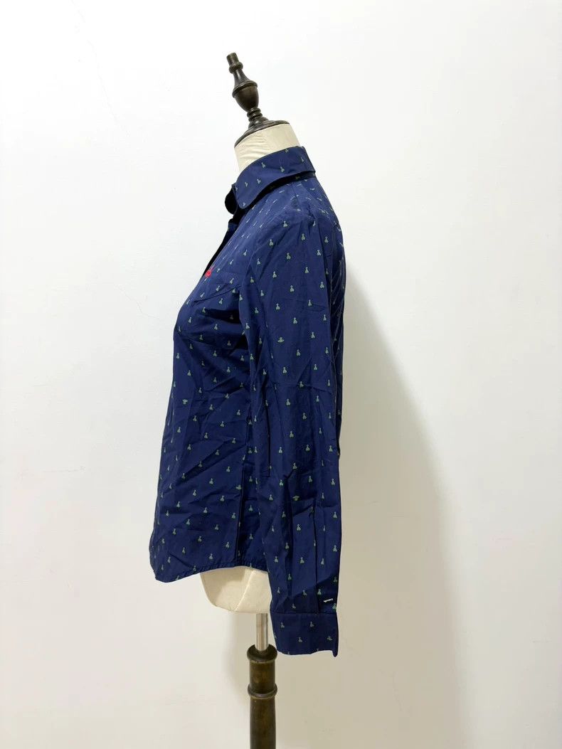 Vivienne Westwood Vivienne Westwood Blue Heart Print Shirt - dmc Size M / US 6-8 / IT 42-44 - 4 Thumbnail