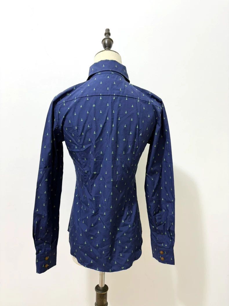 Vivienne Westwood Vivienne Westwood Blue Heart Print Shirt - dmc Size M / US 6-8 / IT 42-44 - 5 Thumbnail