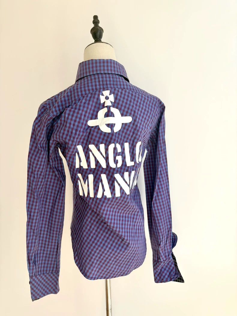 Vivienne Westwood Vivienne Westwood Blue Plaid Irregular Shirt - dmc Size M / US 6-8 / IT 42-44 - 4 Thumbnail