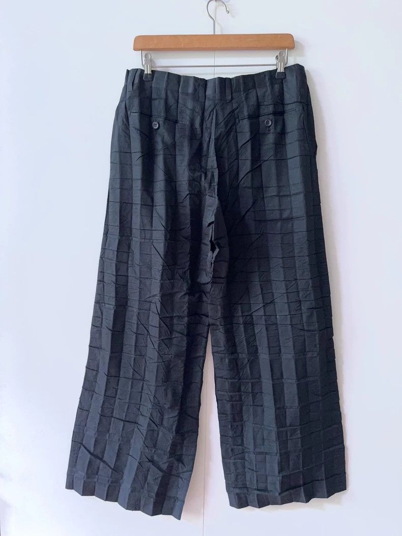 Issey Miyake Issey Miyake Black Pleated Wide-Leg Pants - dmc Size 28" / US 6 / IT 42 - 6 Thumbnail