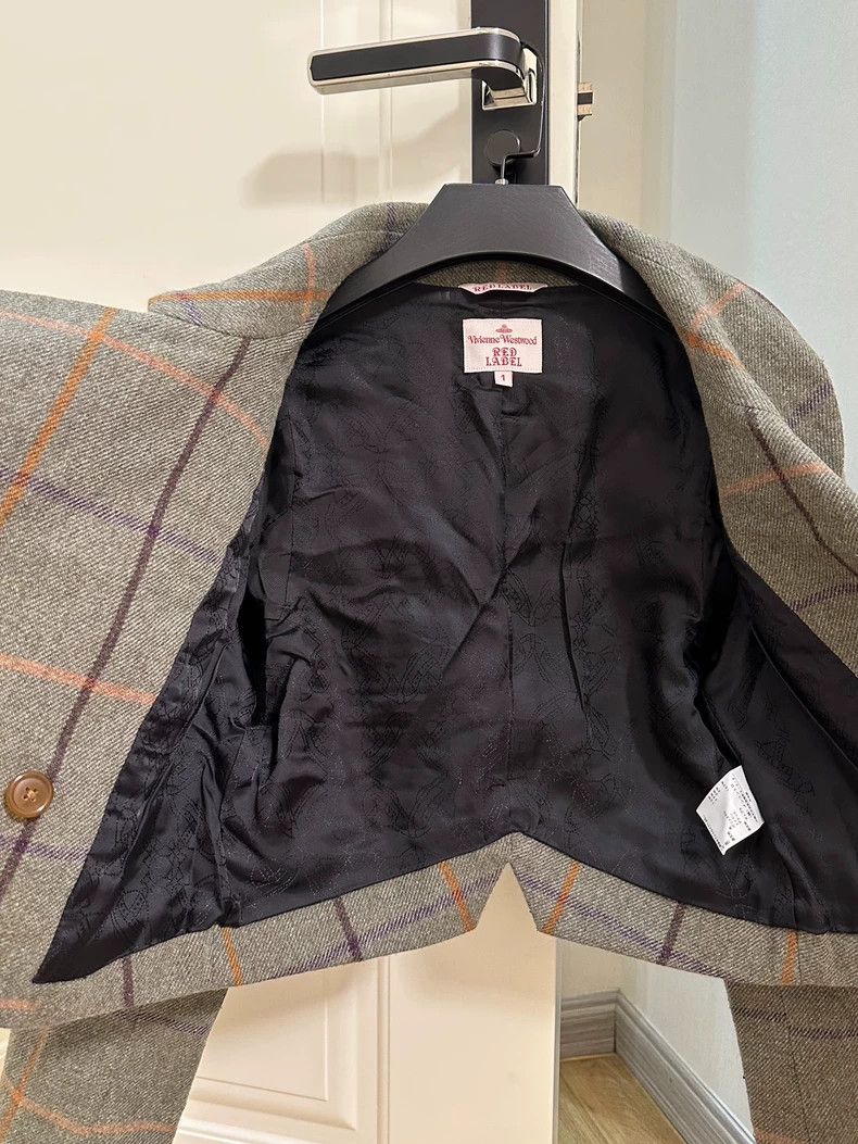 Vivienne Westwood Vivienne Westwood Vintage Plaid Horn Collar Jacket - dmc Size M / US 6-8 / IT 42-44 - 9 Thumbnail