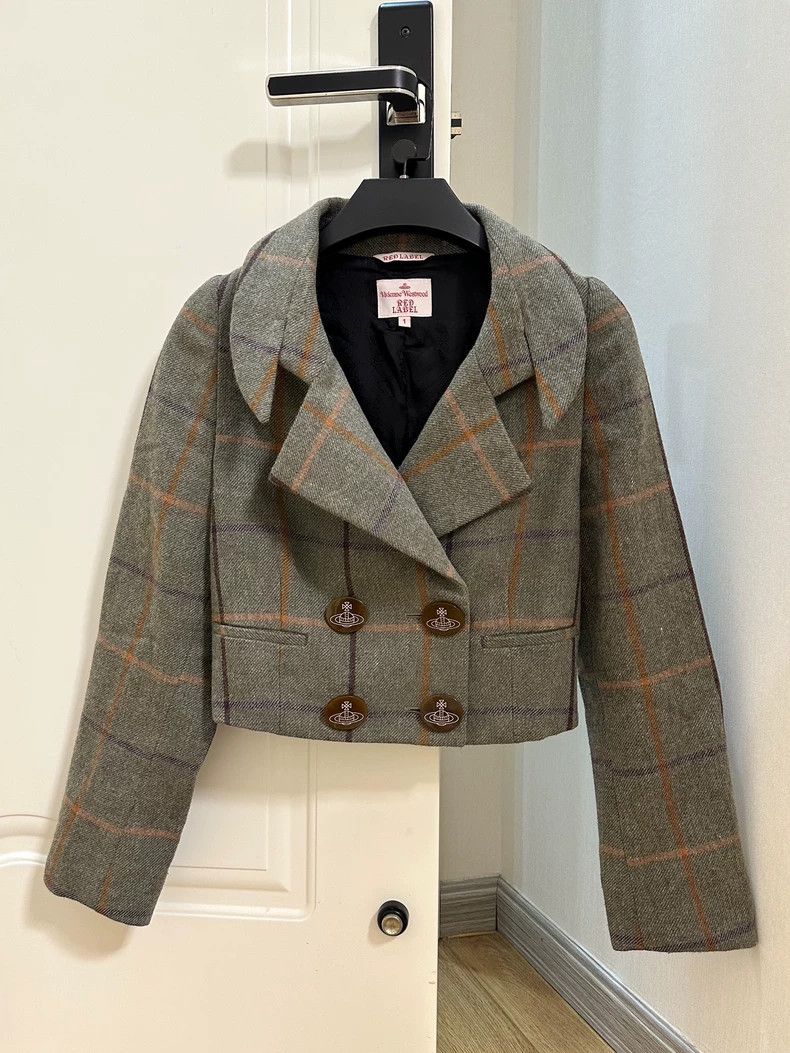 Vivienne Westwood Vivienne Westwood Vintage Plaid Horn Collar Jacket - dmc Size M / US 6-8 / IT 42-44 - 2 Thumbnail