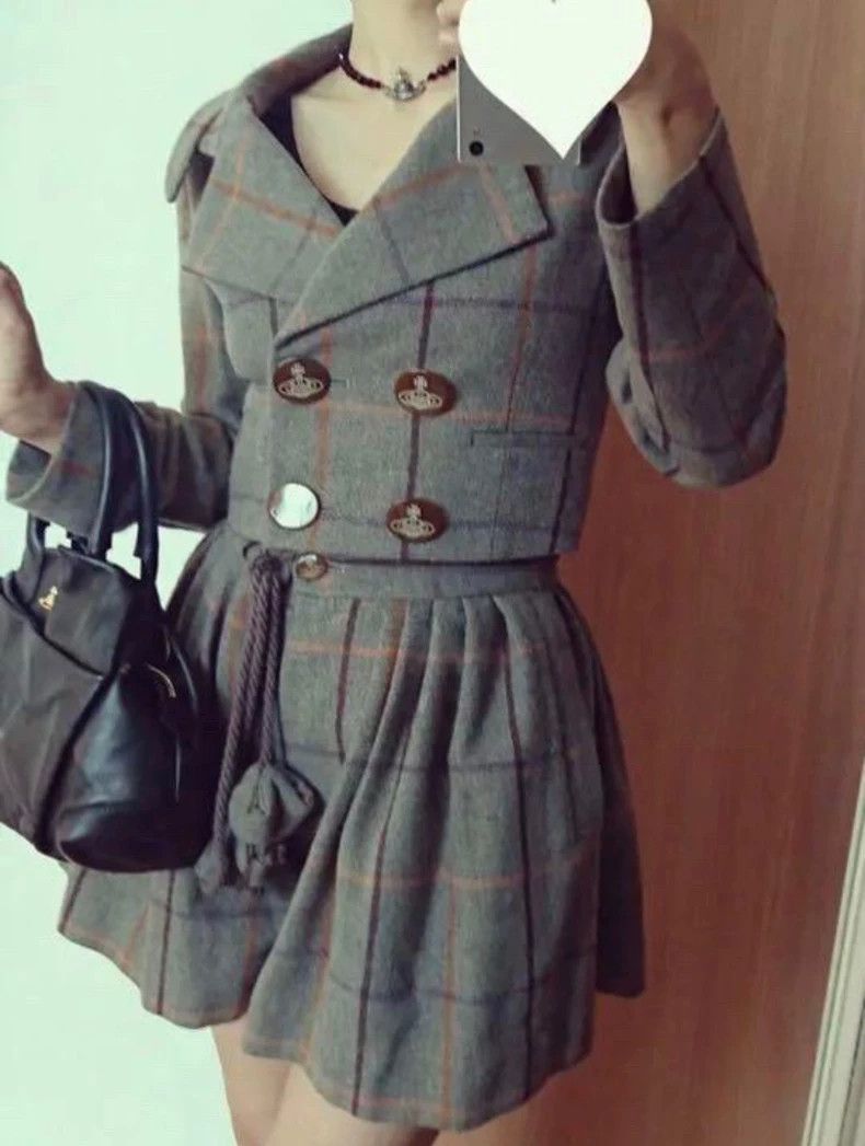 Vivienne Westwood Vivienne Westwood Vintage Plaid Horn Collar Jacket - dmc Size M / US 6-8 / IT 42-44 - 3 Thumbnail