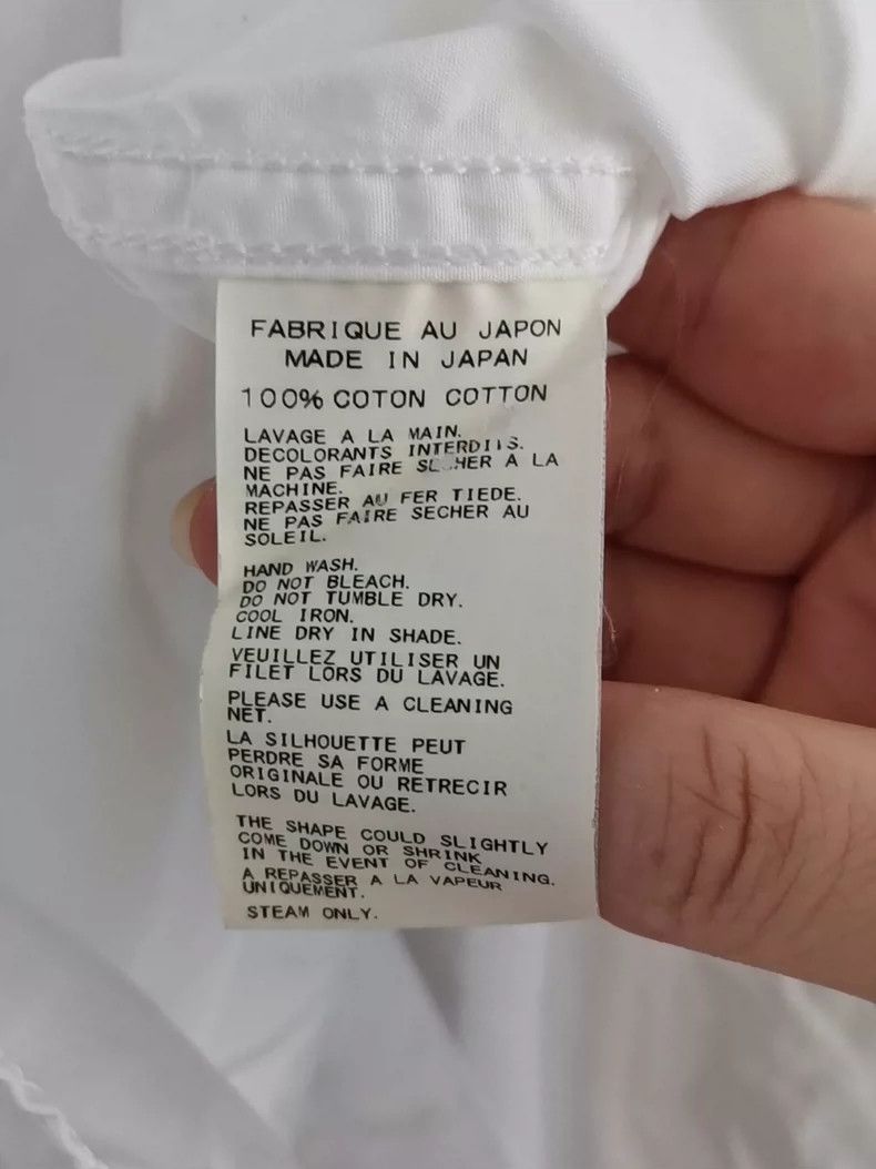 Yohji Yamamoto Yohji Yamamoto White Button-Up Shirt - dmc Size M / US 6-8 / IT 42-44 - 4 Thumbnail