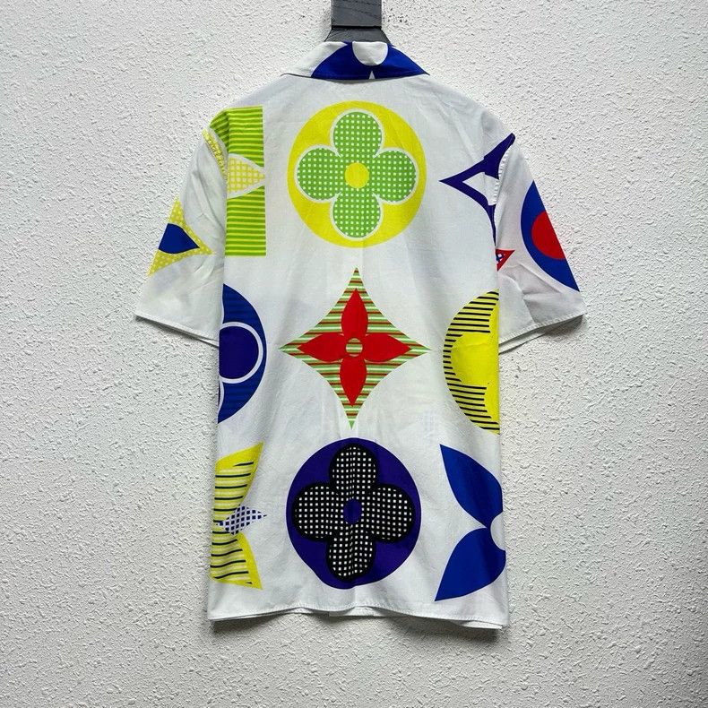 Louis Vuitton Louis Vuitton Floral Print Short Sleeve Shirt - dmc Size M / US 6-8 / IT 42-44 - 2 Thumbnail