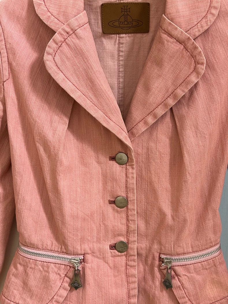 Vivienne Westwood Vivienne Westwood Denim Heart Collar Blazer - dmc Size M / US 6-8 / IT 42-44 - 6 Thumbnail