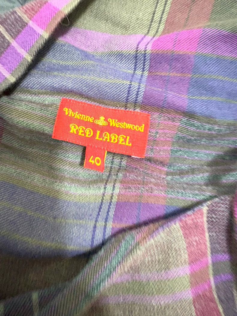 Vivienne Westwood Vivienne Westwood Purple Plaid Shirt Dress - dmc Size L / US 10 / IT 46 - 8 Thumbnail