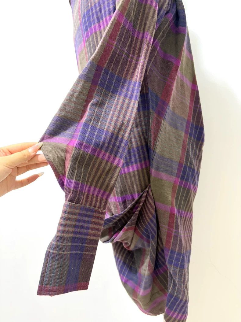 Vivienne Westwood Vivienne Westwood Purple Plaid Shirt Dress - dmc Size L / US 10 / IT 46 - 5 Thumbnail