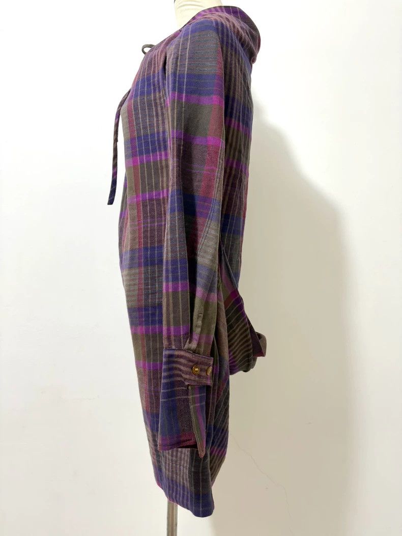 Vivienne Westwood Vivienne Westwood Purple Plaid Shirt Dress - dmc Size L / US 10 / IT 46 - 3 Thumbnail