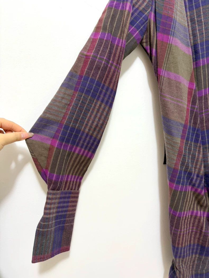 Vivienne Westwood Vivienne Westwood Purple Plaid Shirt Dress - dmc Size L / US 10 / IT 46 - 6 Thumbnail