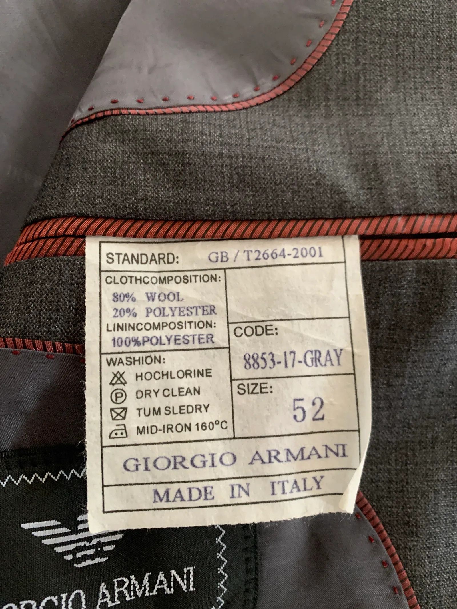 Armani Armani Blazer Size 44R - 3 Thumbnail