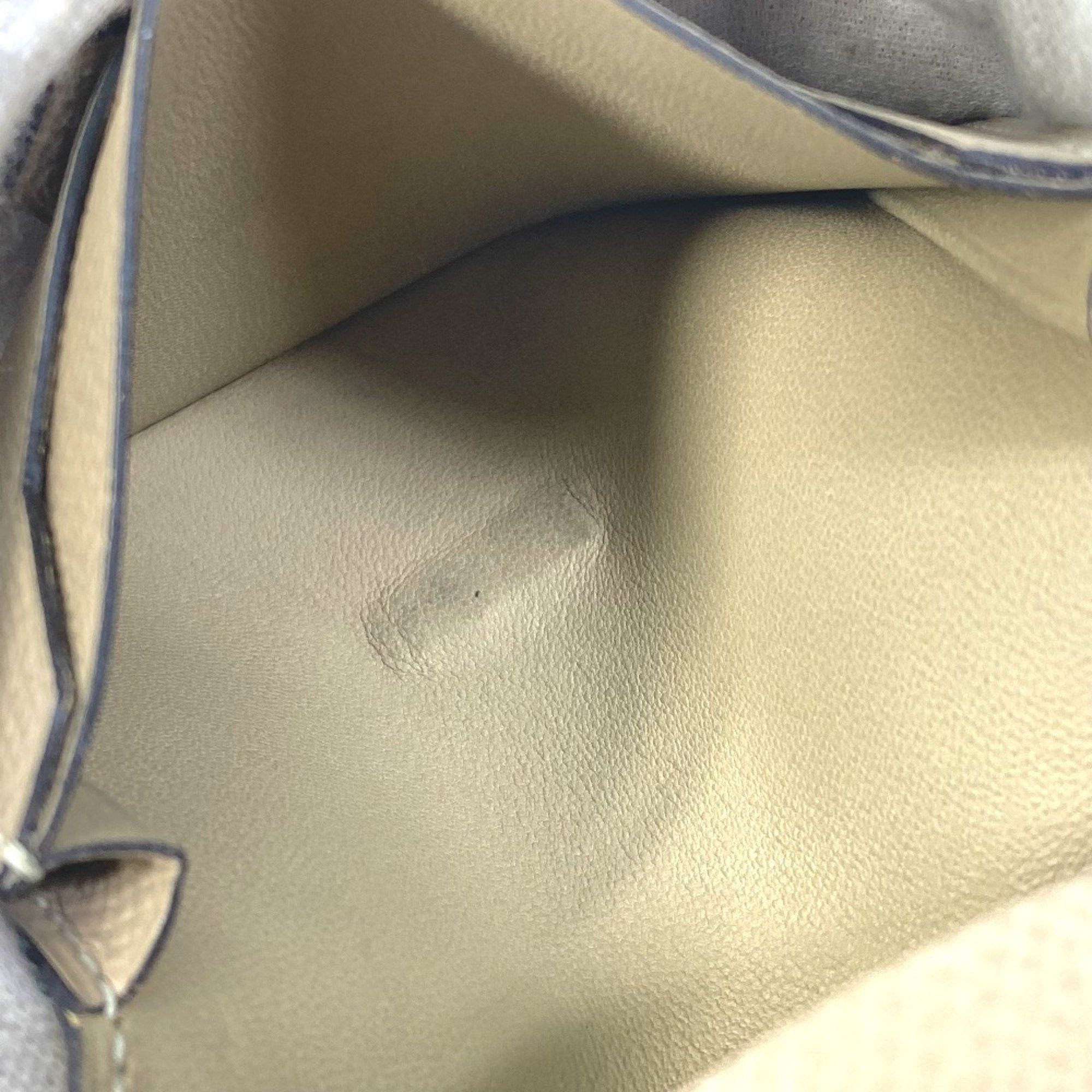 Hermes HERMES Bifold Bearn Mini Business Card Case, Pass Epson, Unisex, Beige Size ONE SIZE - 14 Thumbnail