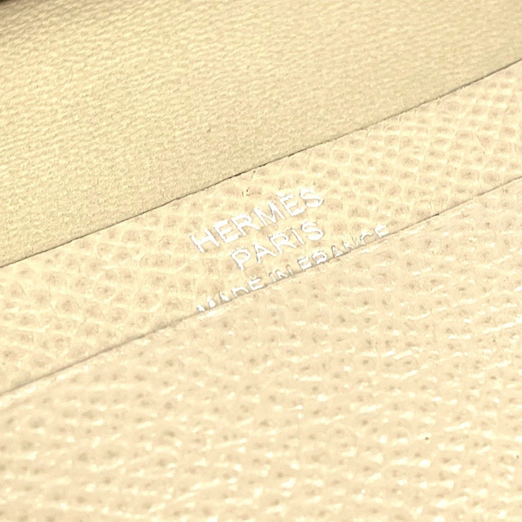 Hermes HERMES Bifold Bearn Mini Business Card Case, Pass Epson, Unisex, Beige Size ONE SIZE - 10 Thumbnail