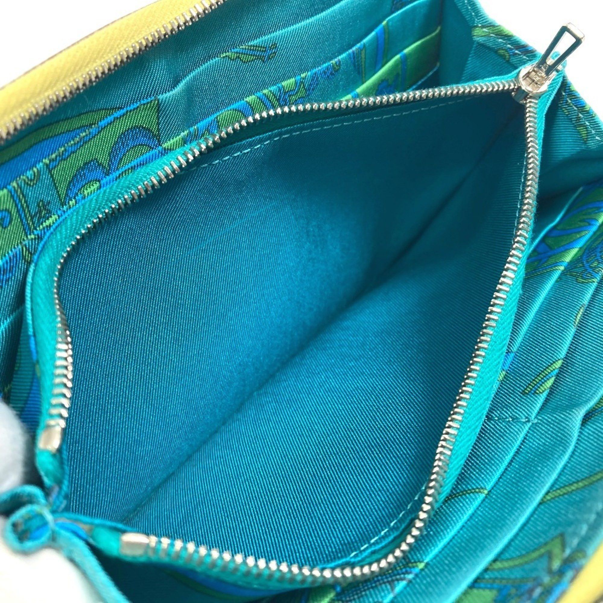 Hermes HERMES Azap Long Silk-in Wallet, Round Zipper, Leather, Women's, Jaune, Yellow Size ONE SIZE - 13 Thumbnail