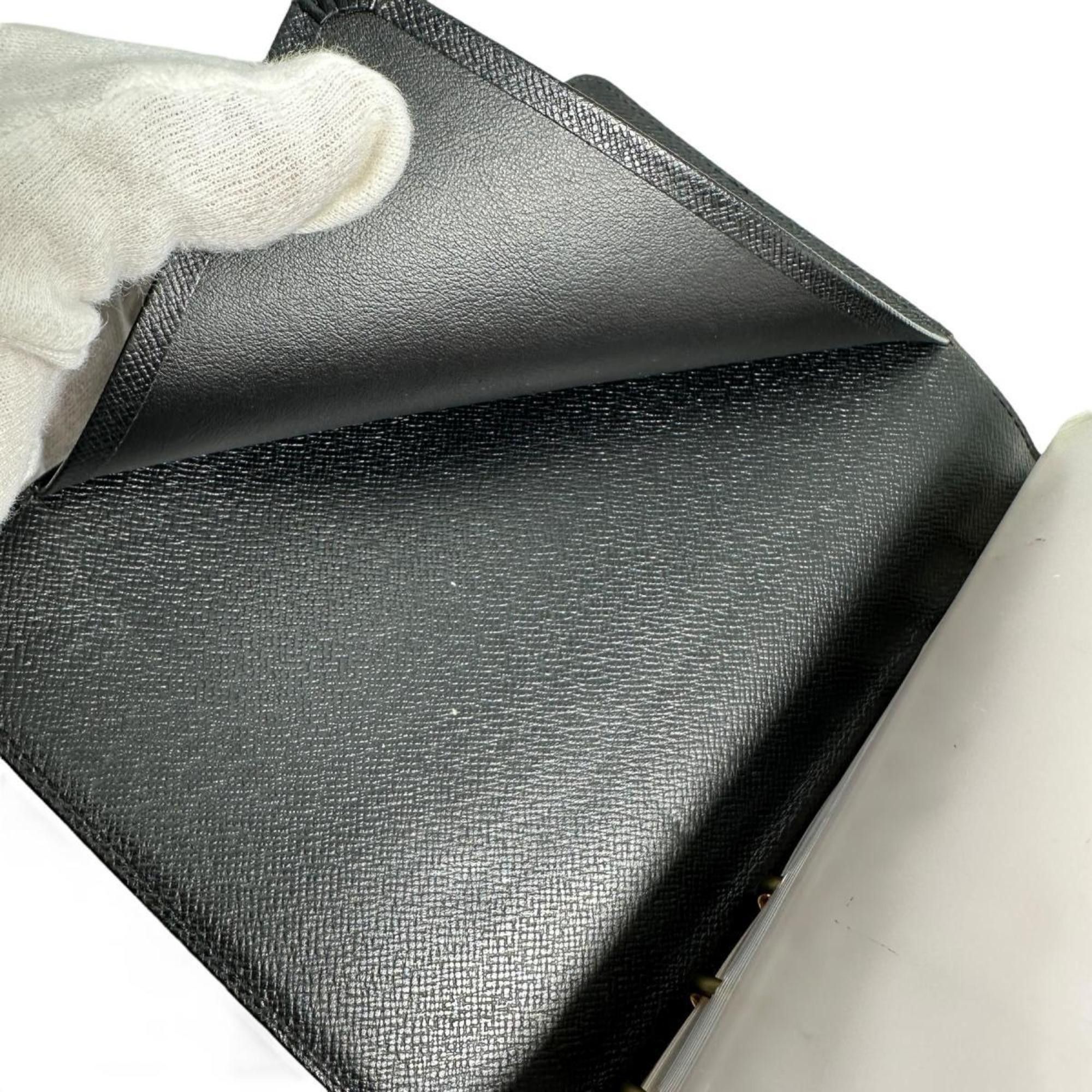 Louis Vuitton Louis Vuitton Epi Leather Agenda MM Planner Cover, R20042, Noir Size ONE SIZE - 11 Thumbnail