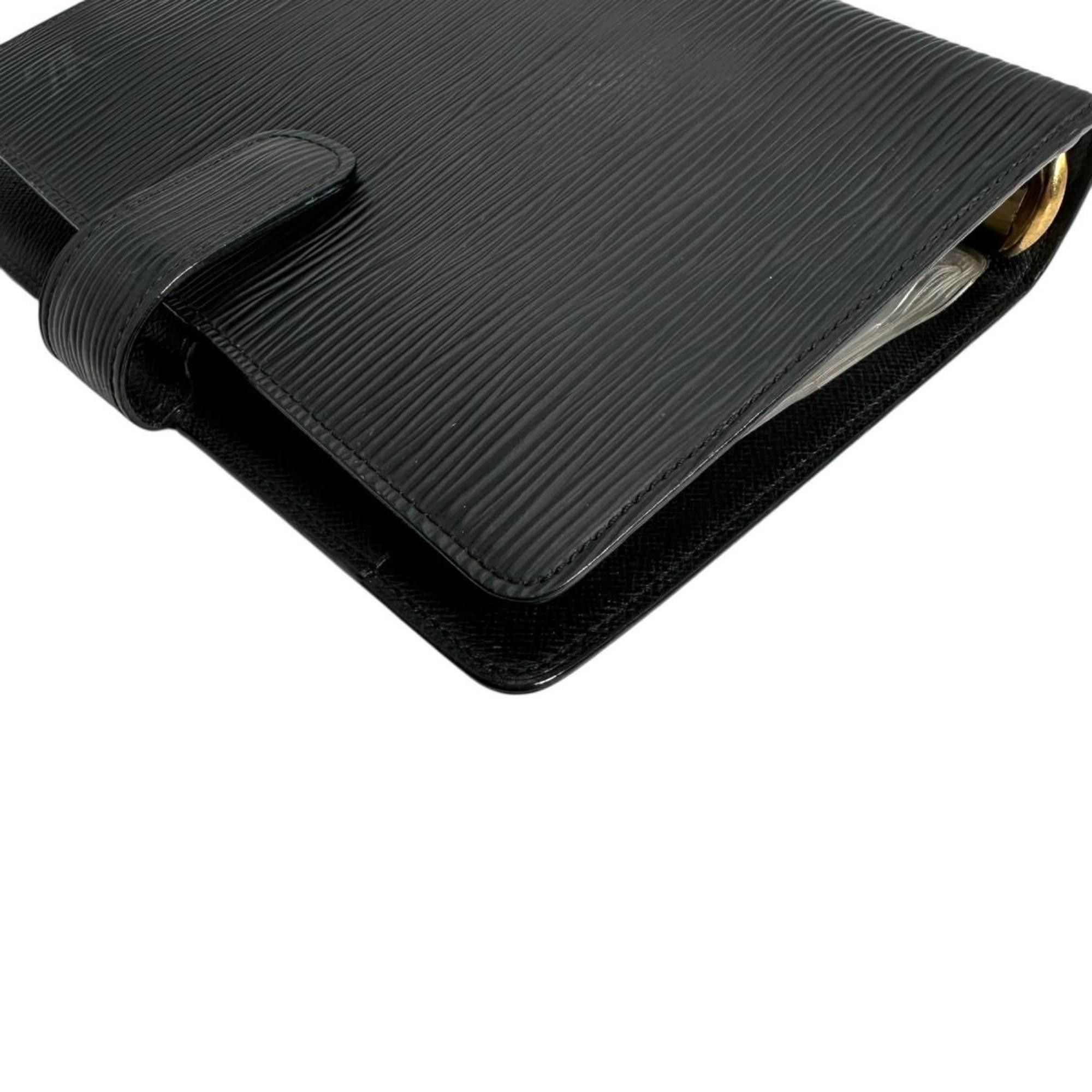 Louis Vuitton Louis Vuitton Epi Leather Agenda MM Planner Cover, R20042, Noir Size ONE SIZE - 5 Thumbnail