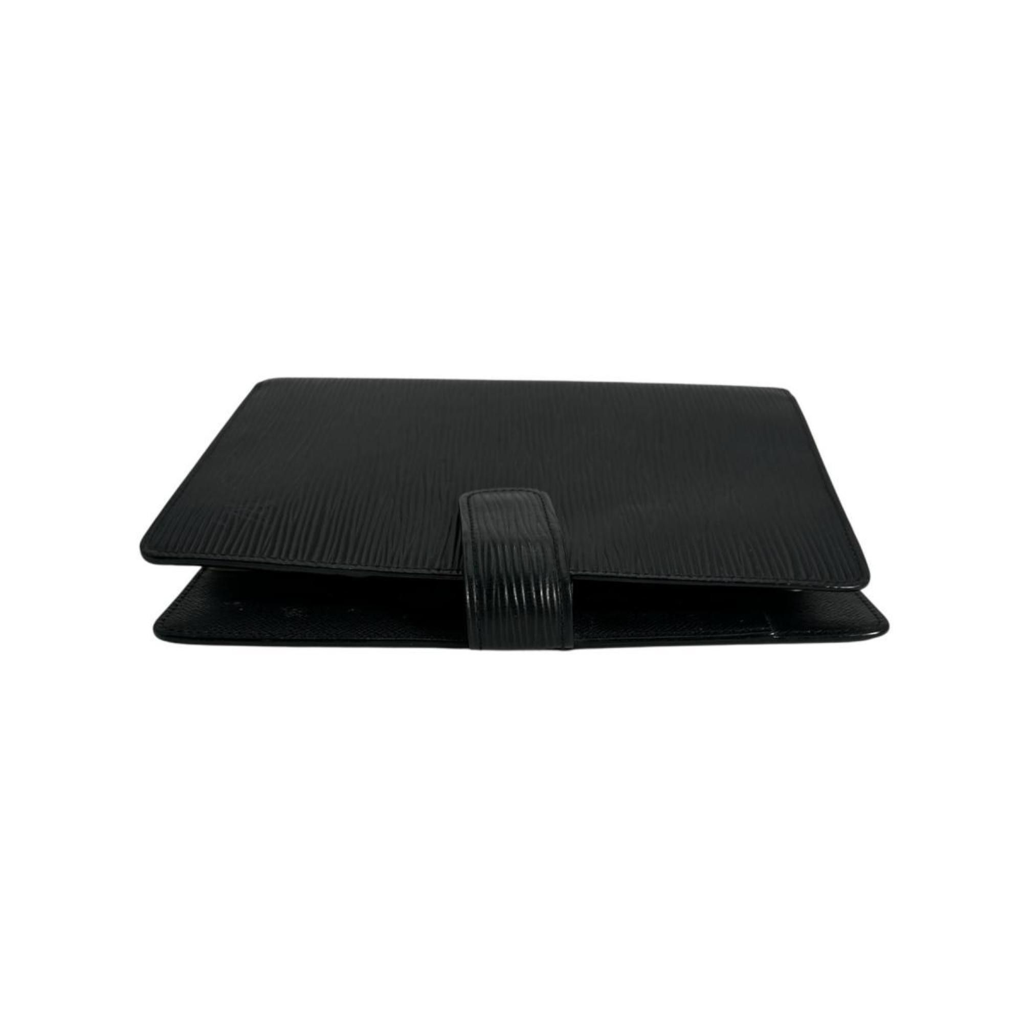 Louis Vuitton Louis Vuitton Epi Leather Agenda MM Planner Cover, R20042, Noir Size ONE SIZE - 4 Thumbnail