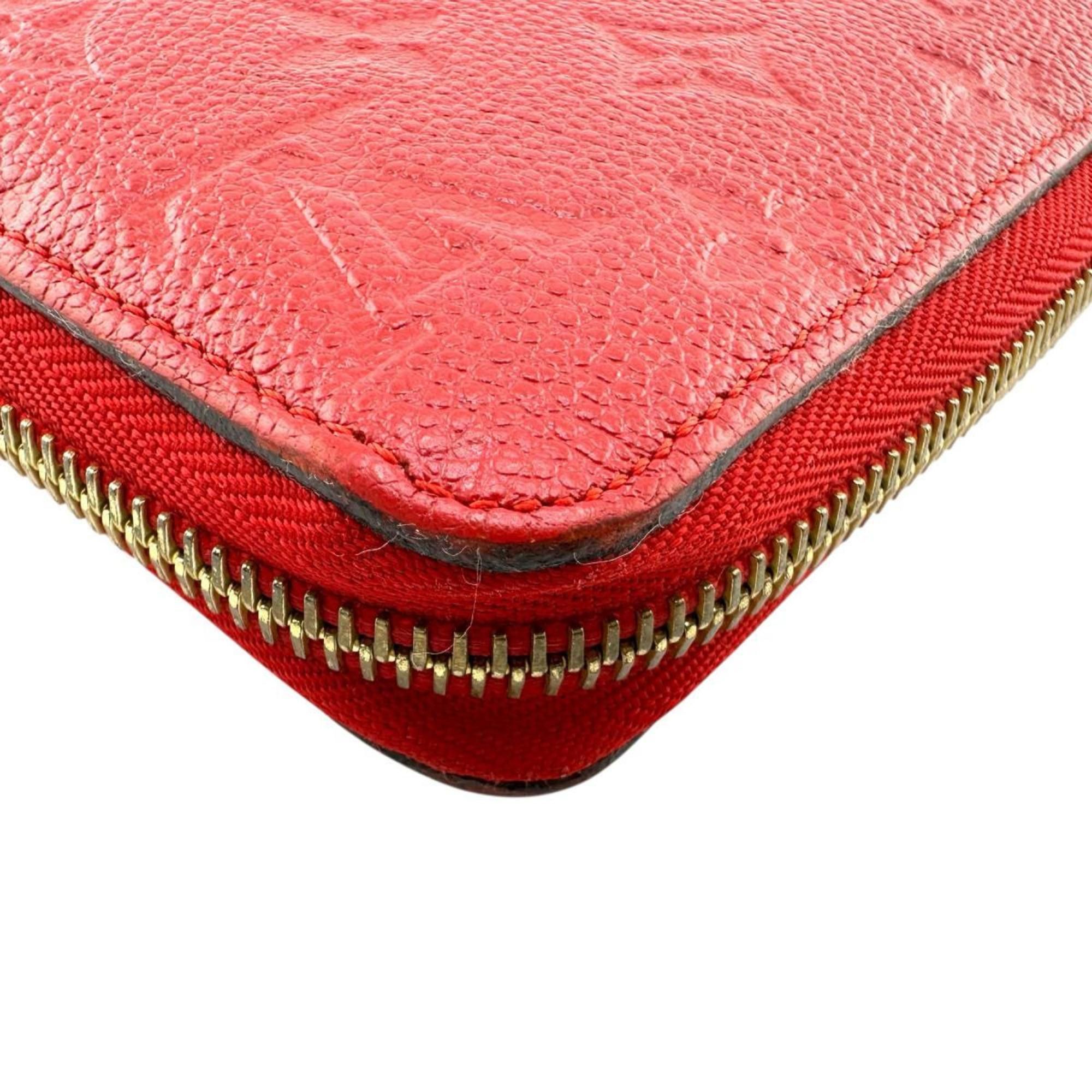 Louis Vuitton Louis Vuitton Monogram Empreinte Zippy Wallet M60547 Red Size ONE SIZE - 8 Thumbnail