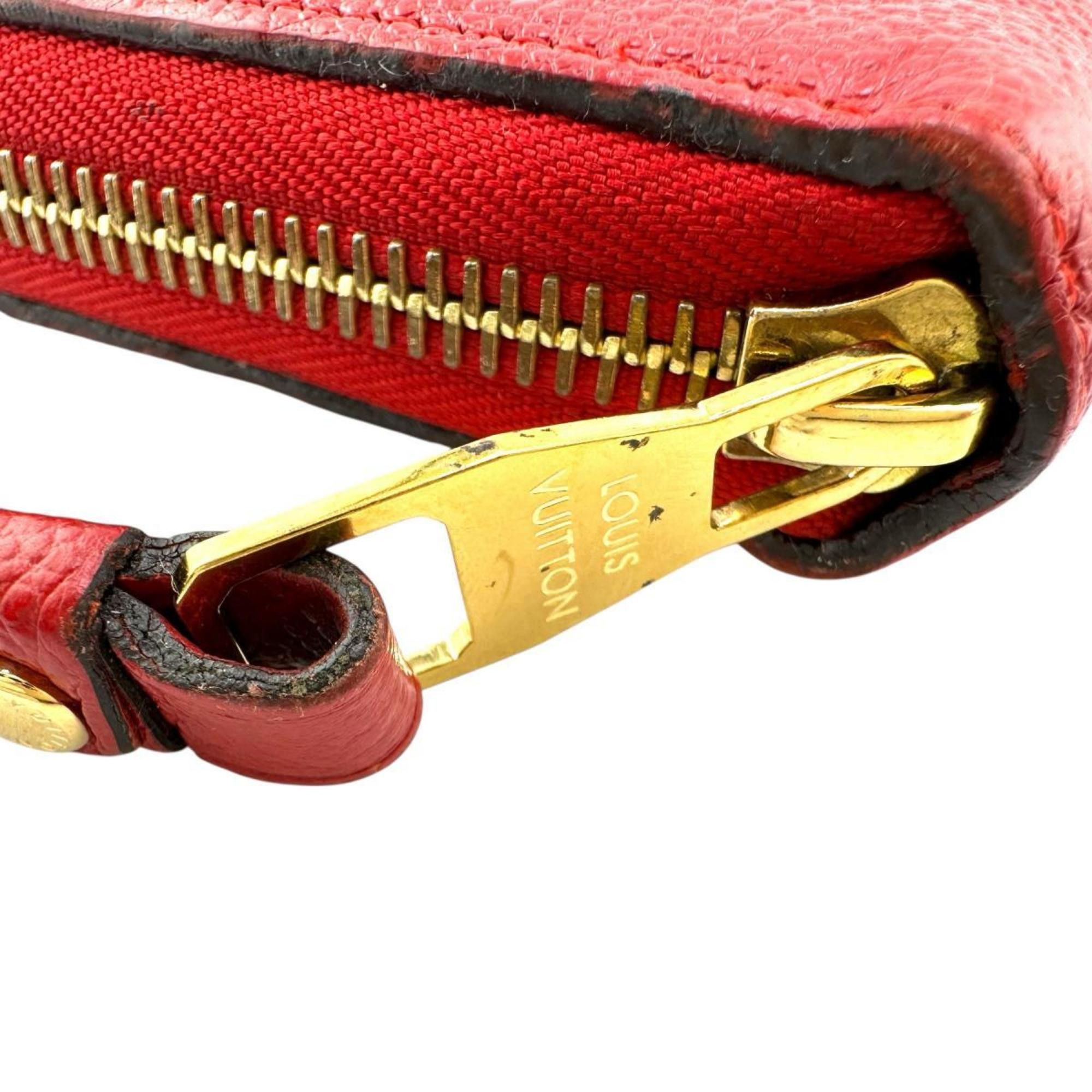 Louis Vuitton Louis Vuitton Monogram Empreinte Zippy Wallet M60547 Red Size ONE SIZE - 12 Thumbnail