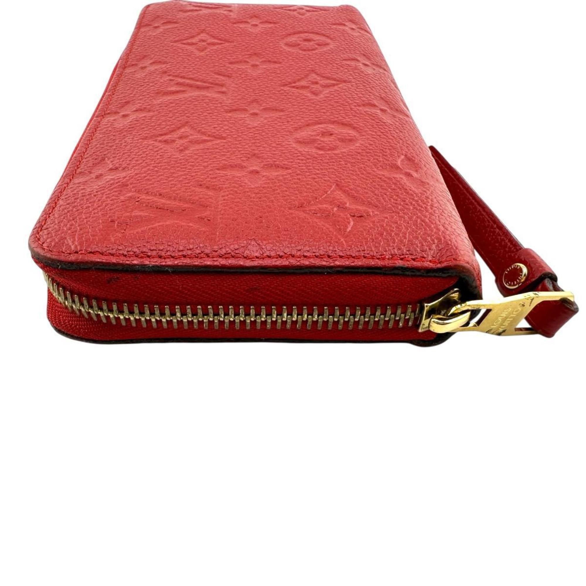 Louis Vuitton Louis Vuitton Monogram Empreinte Zippy Wallet M60547 Red Size ONE SIZE - 6 Thumbnail