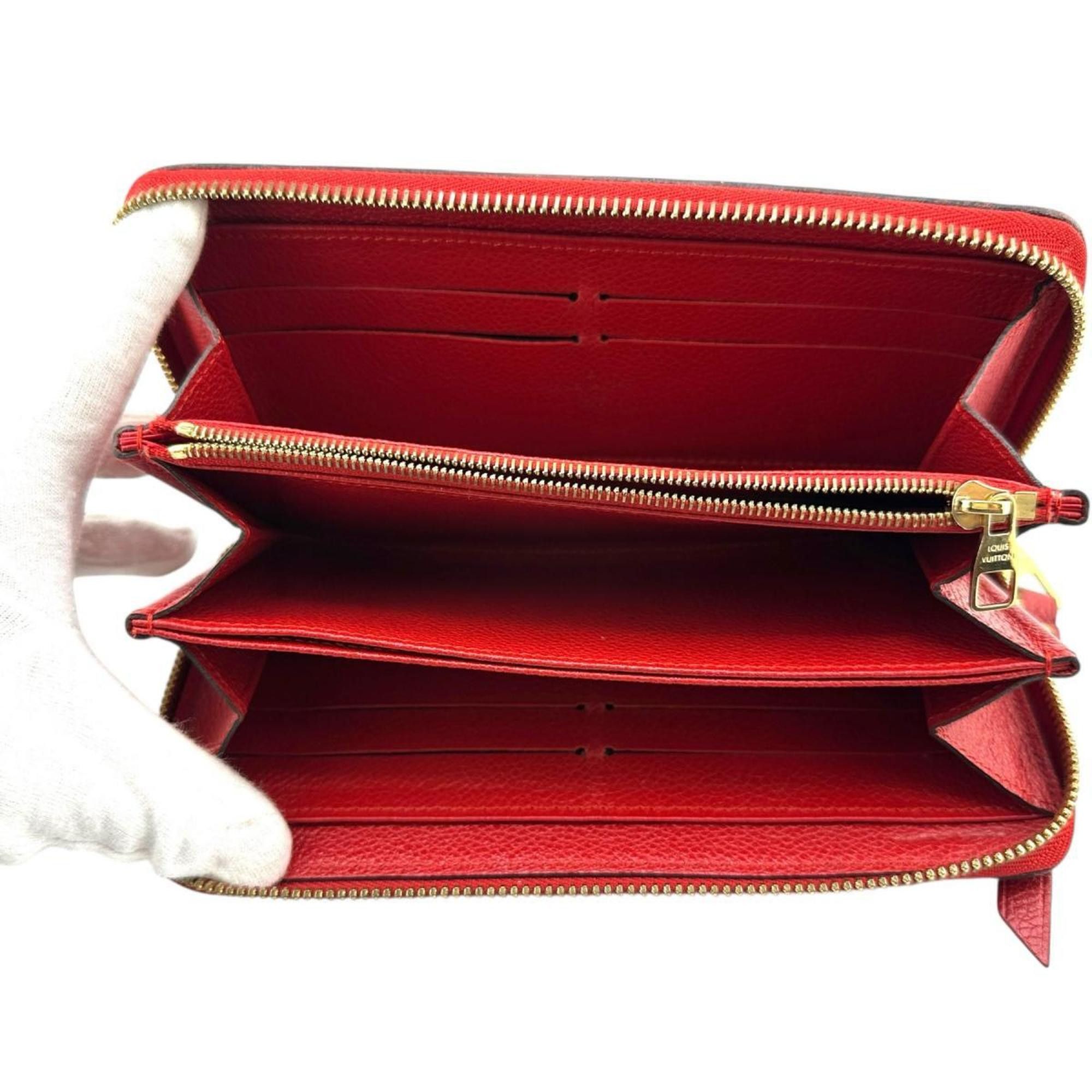 Louis Vuitton Louis Vuitton Monogram Empreinte Zippy Wallet M60547 Red Size ONE SIZE - 14 Thumbnail