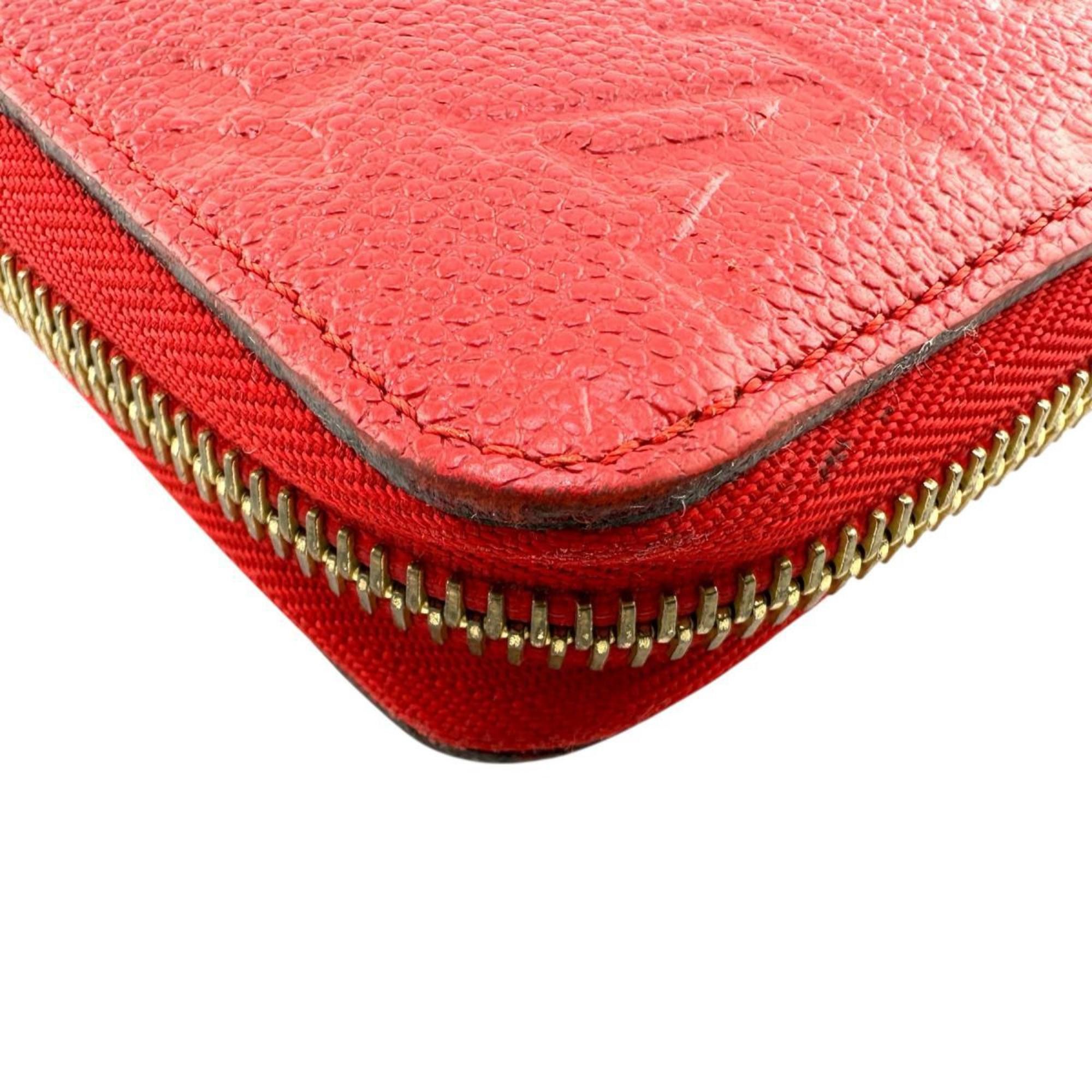 Louis Vuitton Louis Vuitton Monogram Empreinte Zippy Wallet M60547 Red Size ONE SIZE - 7 Thumbnail