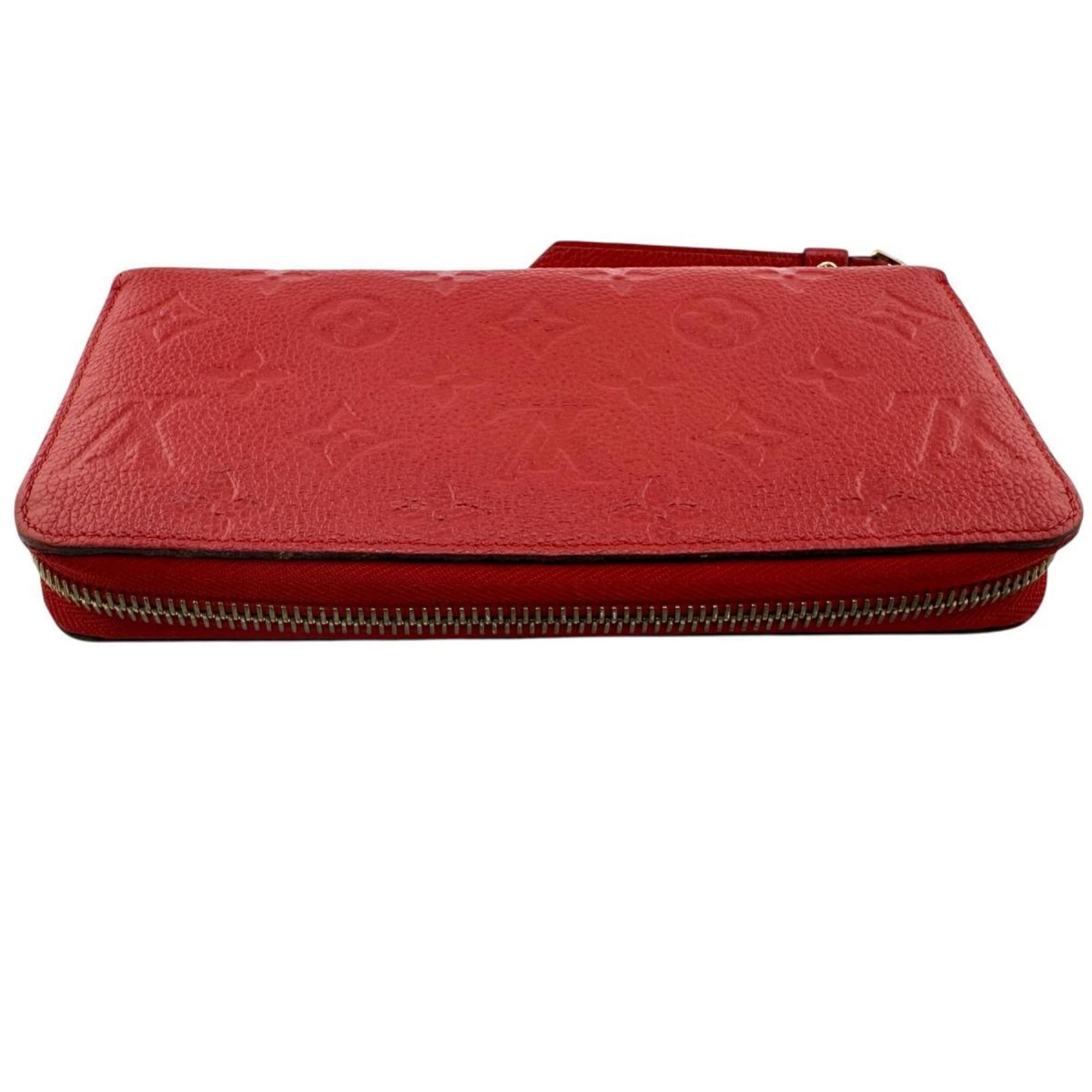 Louis Vuitton Louis Vuitton Monogram Empreinte Zippy Wallet M60547 Red Size ONE SIZE - 4 Thumbnail