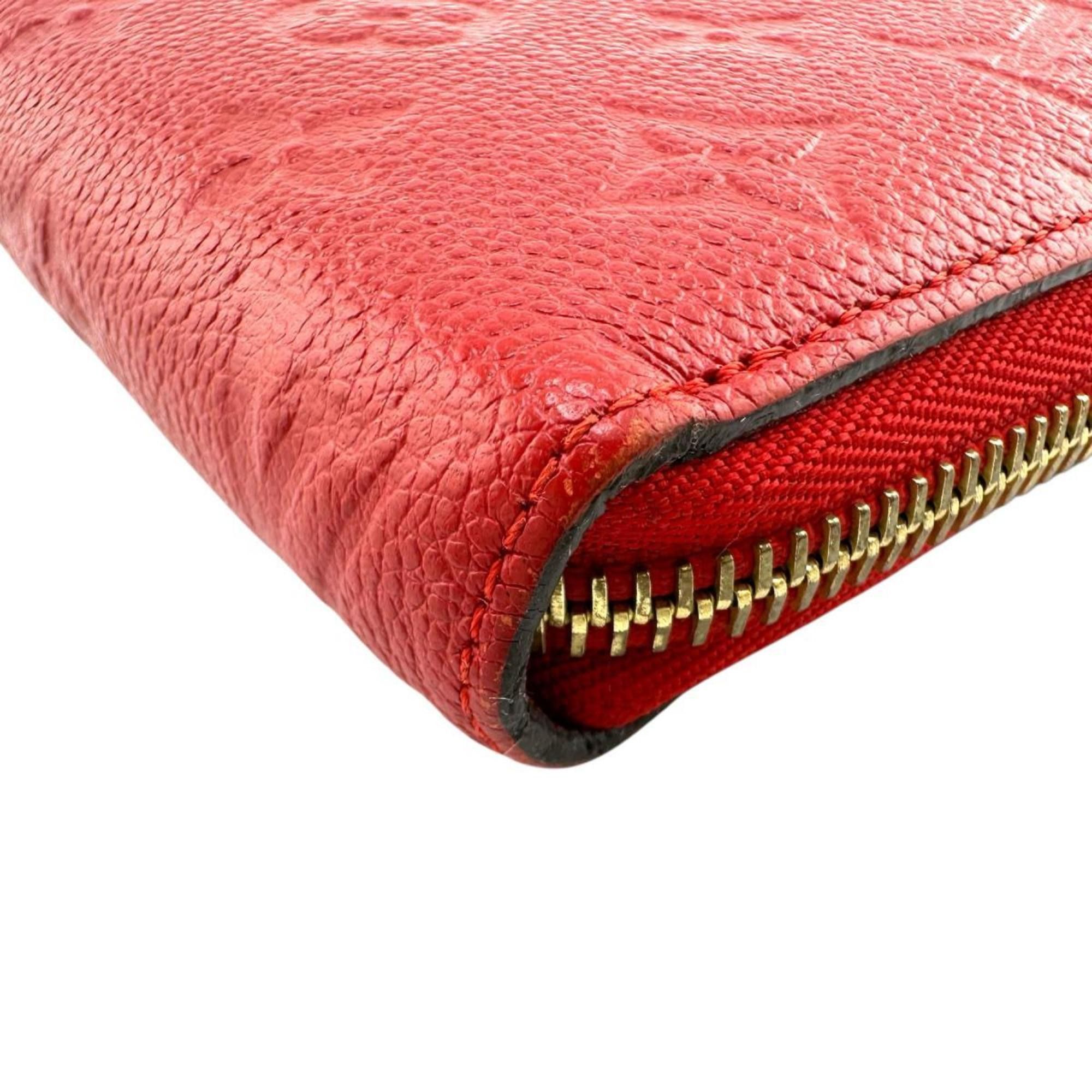 Louis Vuitton Louis Vuitton Monogram Empreinte Zippy Wallet M60547 Red Size ONE SIZE - 9 Thumbnail