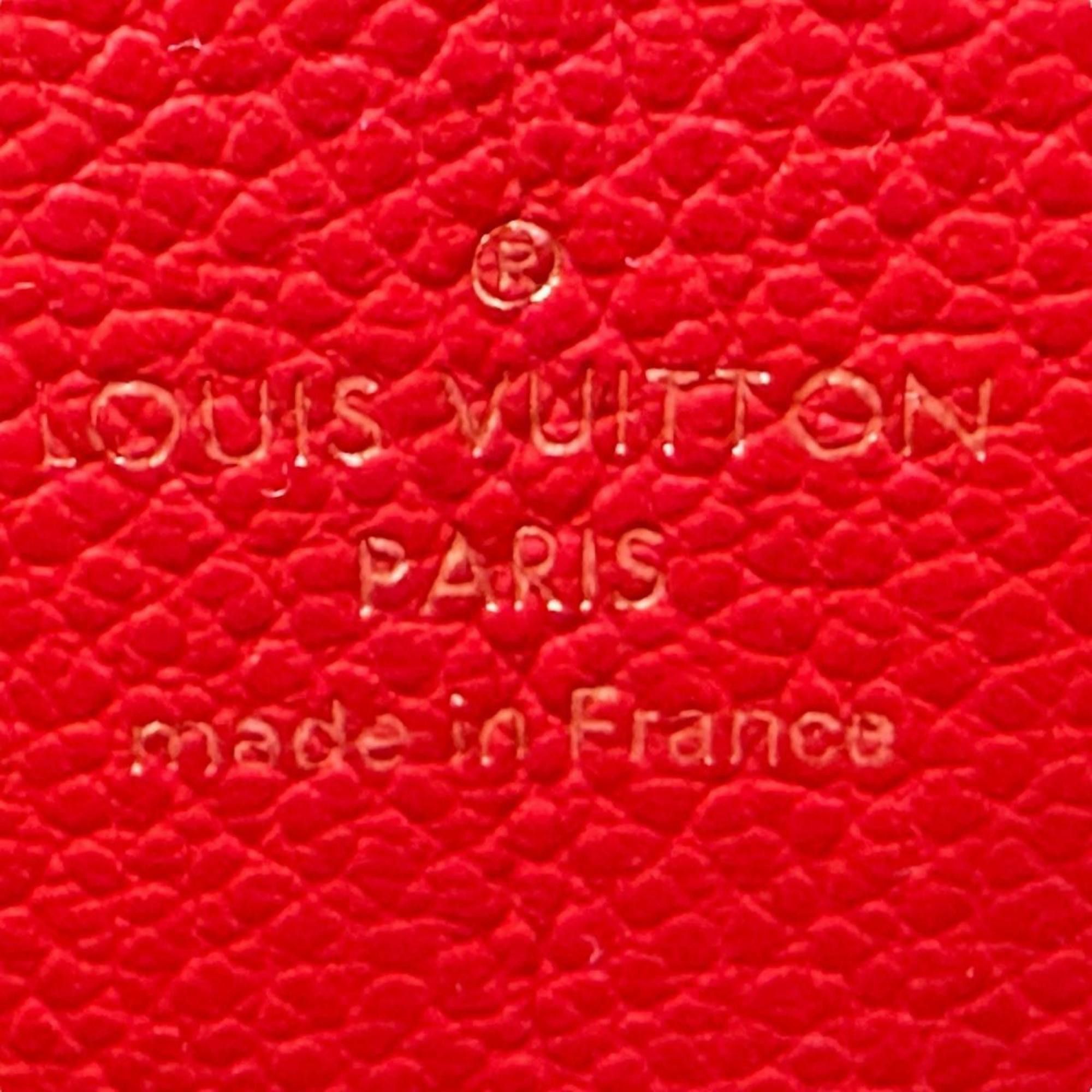 Louis Vuitton Louis Vuitton Monogram Empreinte Zippy Wallet M60547 Red Size ONE SIZE - 18 Thumbnail