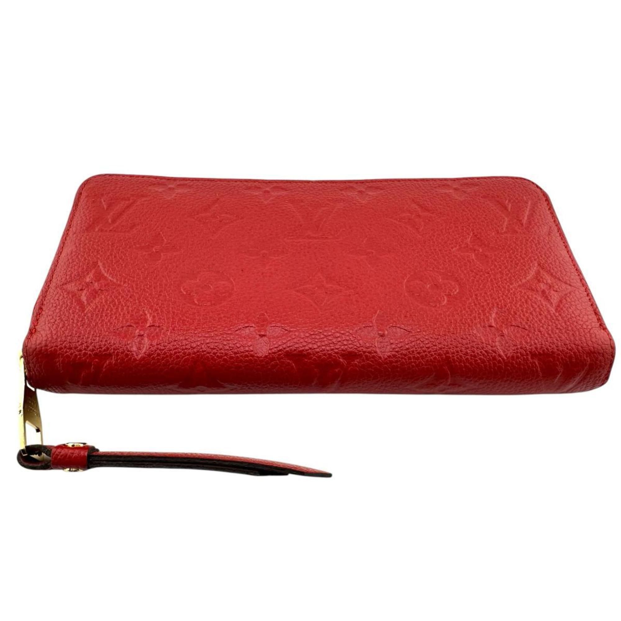 Louis Vuitton Louis Vuitton Monogram Empreinte Zippy Wallet M60547 Red Size ONE SIZE - 3 Thumbnail