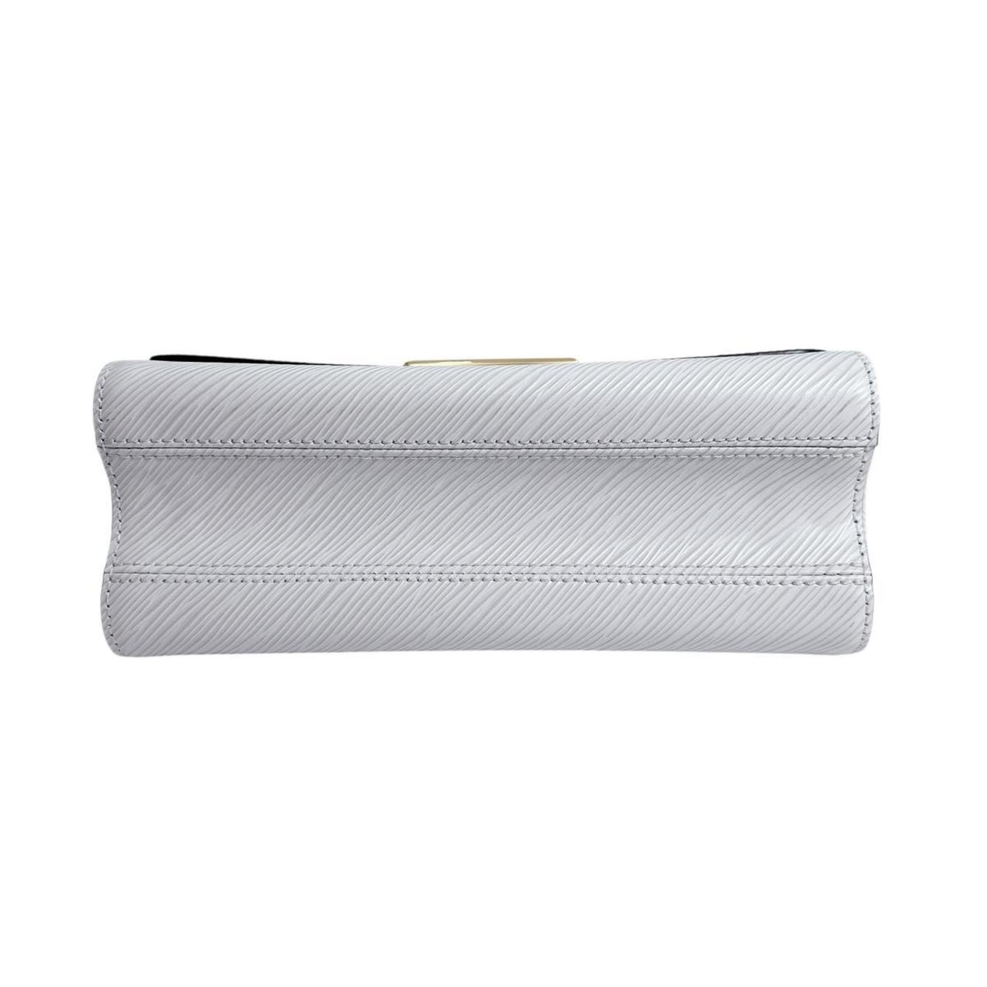 Louis Vuitton Louis Vuitton Twist MM Shoulder Bag in Epi Leather and Blanc M55513 White Size ONE SIZE - 5 Thumbnail