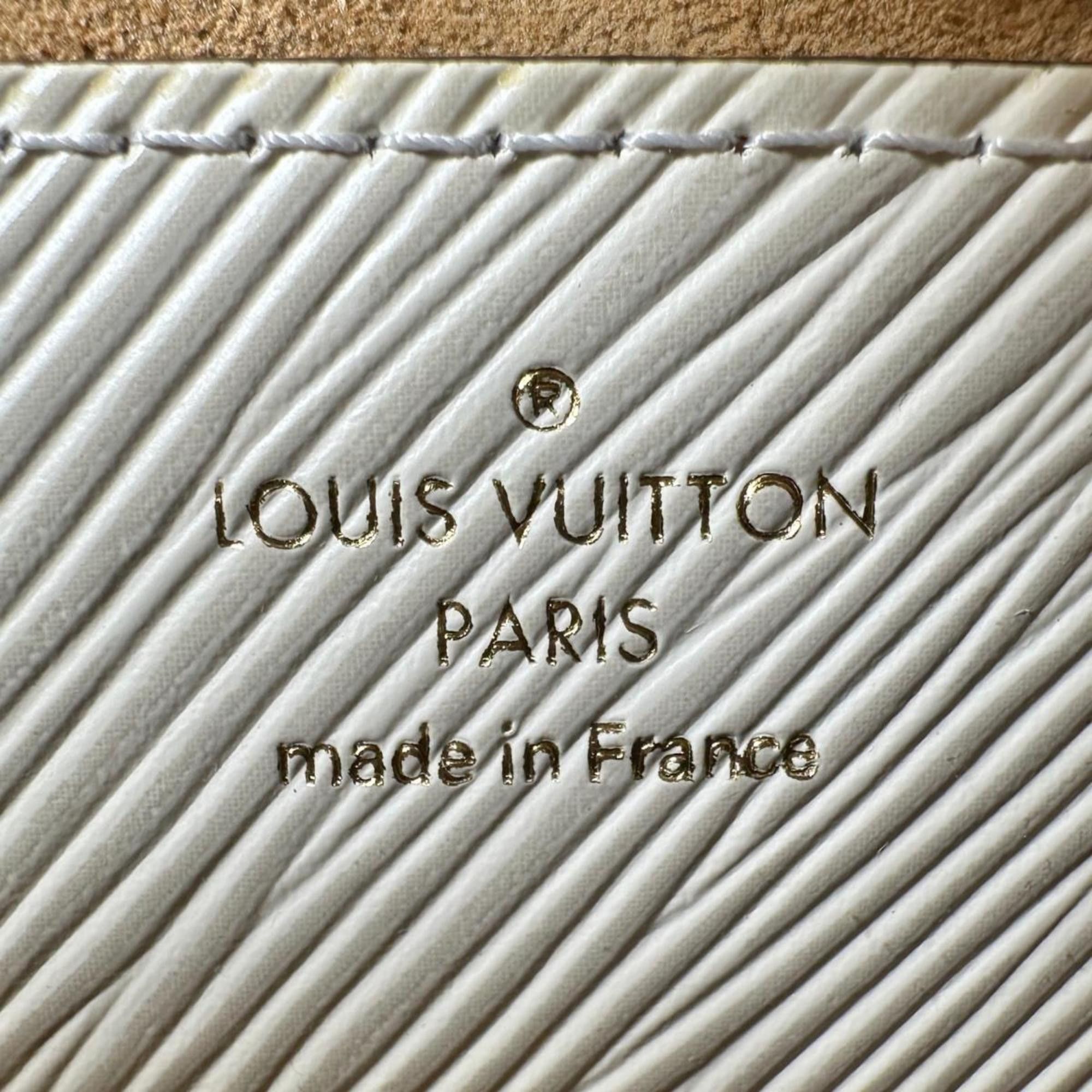 Louis Vuitton Louis Vuitton Twist MM Shoulder Bag in Epi Leather and Blanc M55513 White Size ONE SIZE - 18 Thumbnail
