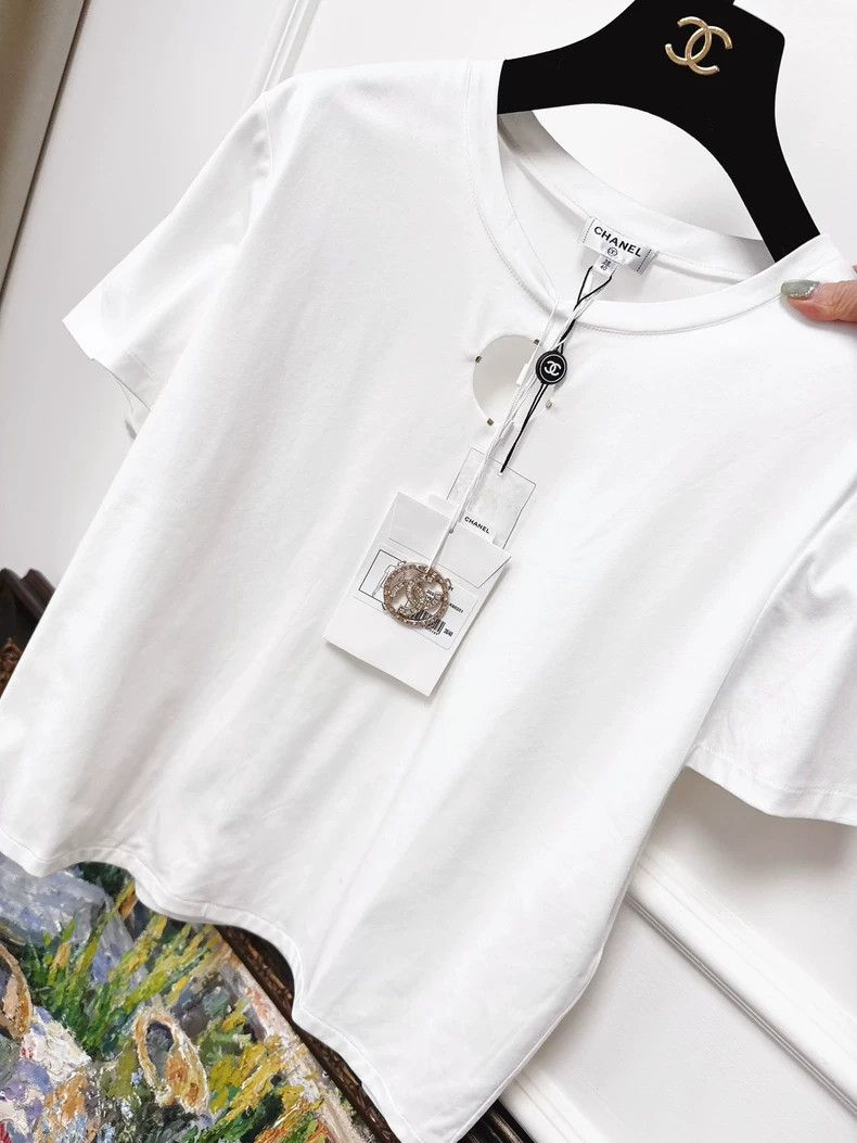Chanel Chanel 20s Logo Short Sleeve T-Shirt Size M / US 6-8 / IT 42-44 - 3 Thumbnail