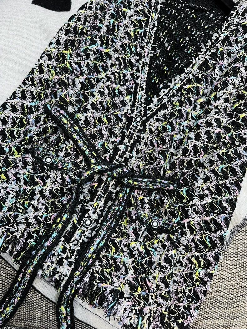 Chanel Chanel 22P Wave Pattern Fringe Knit Cardigan Size M / US 6-8 / IT 42-44 - 4 Thumbnail