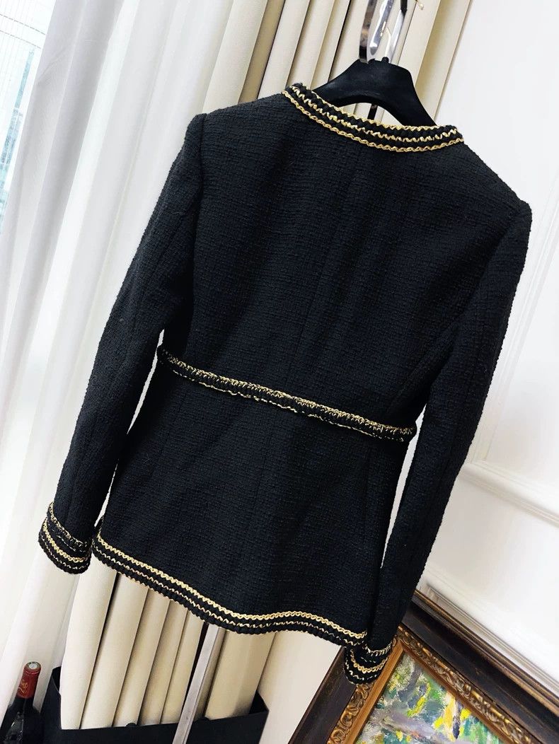 Chanel Chanel Metiers d'Art Black Gold Jacket Size M / US 6-8 / IT 42-44 - 2 Thumbnail