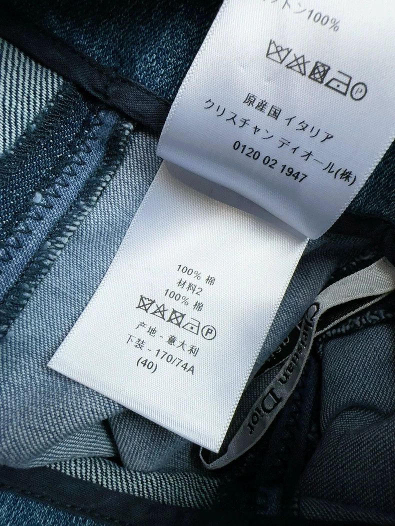 Dior Dior Denim Patchwork Mini Skirt Size 40" / US 18 - 7 Thumbnail