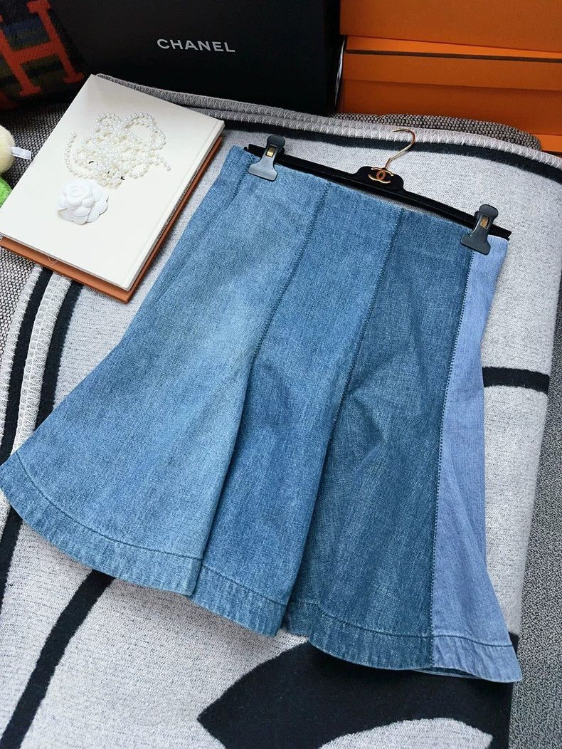 Dior Dior Denim Patchwork Mini Skirt Size 40" / US 18 - 3 Thumbnail