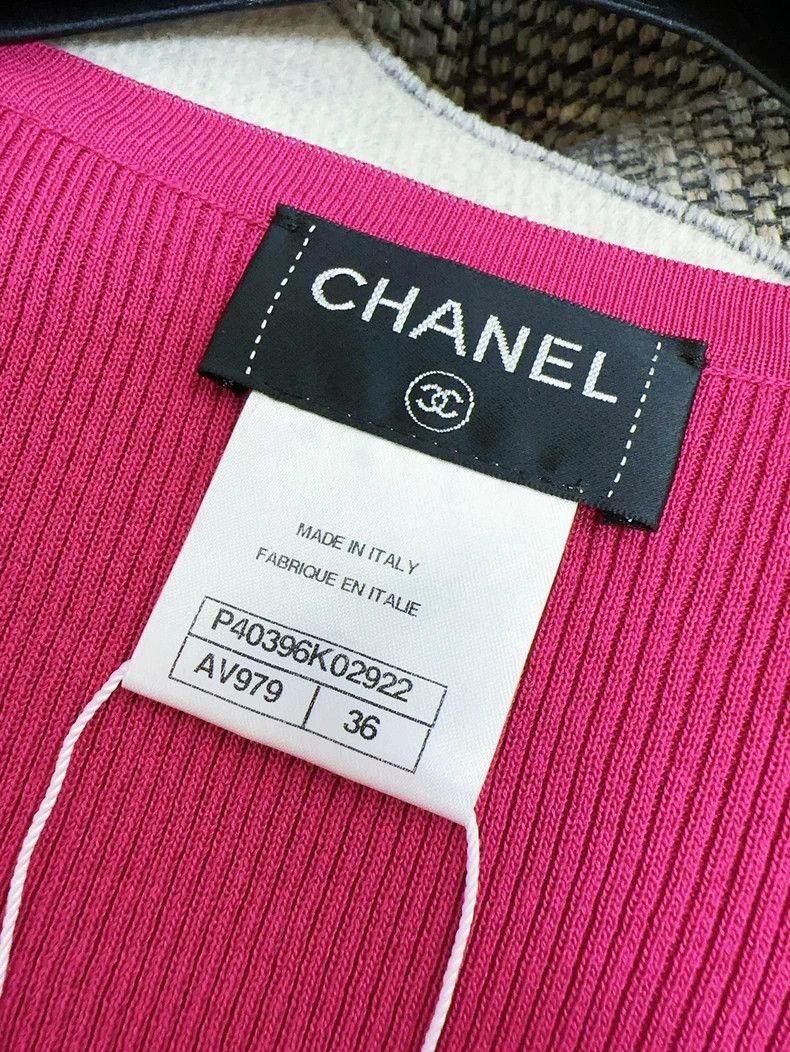 Chanel Chanel Pink Short Sleeve Knit Top Size M / US 6-8 / IT 42-44 - 5 Thumbnail