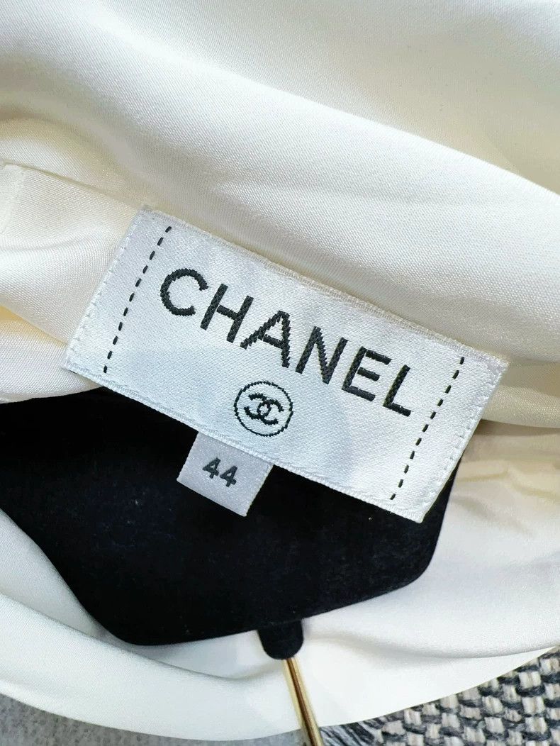 Chanel Chanel Silk Ruffled Waist Collared Blouse Size L / US 10 / IT 46 - 5 Thumbnail