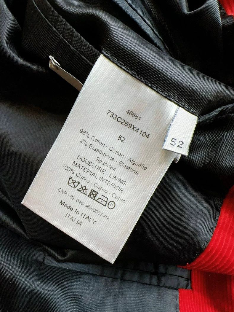 Dior Dior Red Corduroy Blazer Jacket Size L / US 10 / IT 46 - 7 Thumbnail