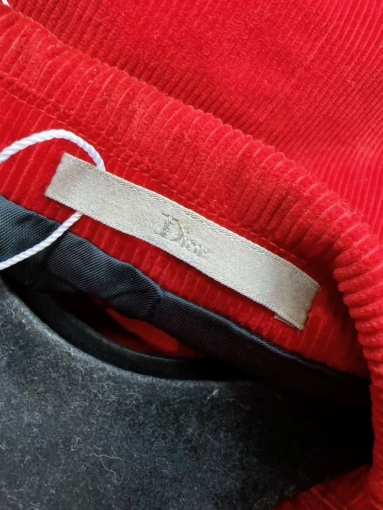 Dior Dior Red Corduroy Blazer Jacket Size L / US 10 / IT 46 - 5 Thumbnail