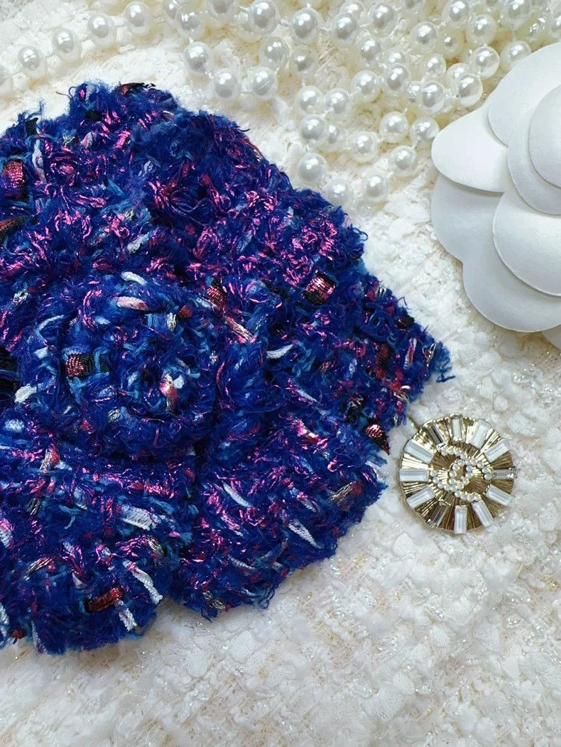 Chanel Chanel 17k Blue Camellia Brooch Size ONE SIZE - 5 Thumbnail