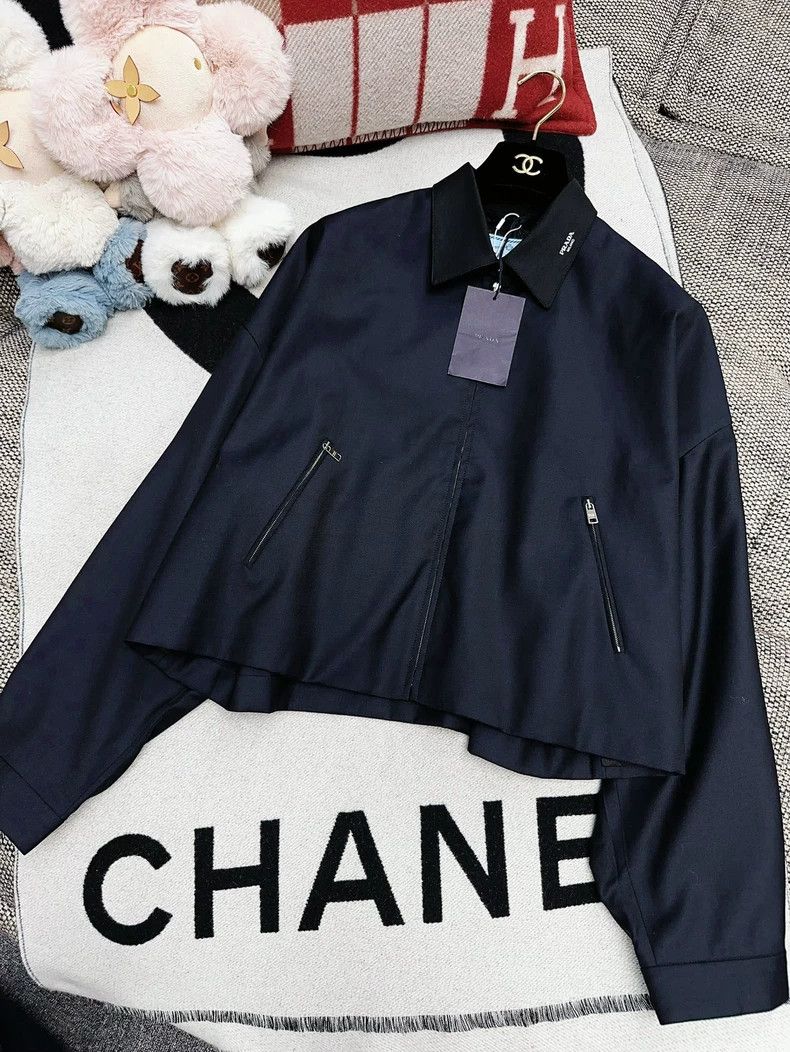 Prada Prada Blue Colorblock Short Jacket Size M / US 6-8 / IT 42-44 - 2 Thumbnail