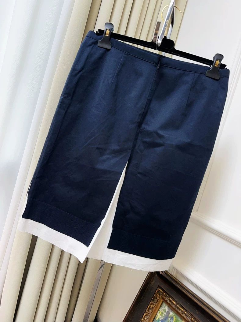 Miu Miu Miumiu Navy Blue Knit Skirt Size 38" / US 16 / IT 52 - 2 Thumbnail