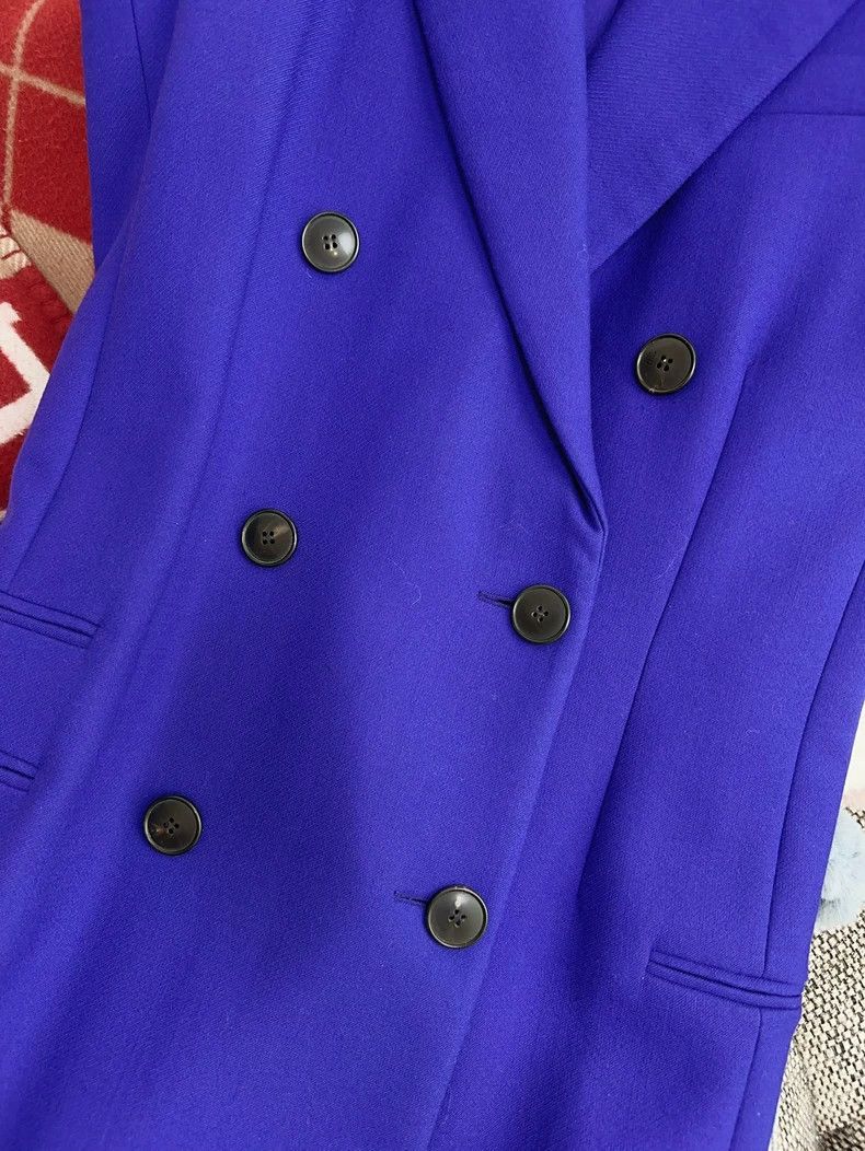 Dior Dior Blue Purple Midi Vest Dress Size M / US 6-8 / IT 42-44 - 4 Thumbnail